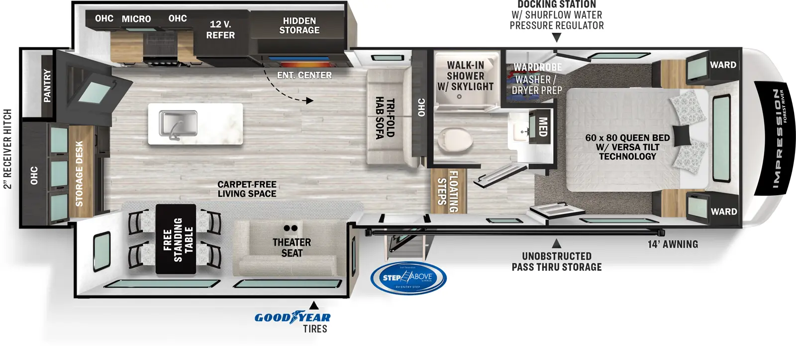 Impression 270RK Floorplan